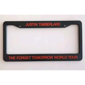 Justin Timberlake‎ License Plate Frame The Forget Tomorrow World Tour